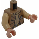 LEGO Dunkel Beige General Airen Cracken Minifig Torso (973 / 76382)