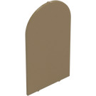 LEGO Dark Tan Glass for Window 1 x 6 x 7 with Curved top (65066)