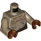 LEGO Dark Tan Goblin Scribe Torso (973 / 76382)