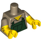 LEGO Dark Tan Groundskeeper Willie Minifig Torso (16360)