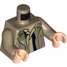 LEGO Donker Zandbruin Han Solo (Endor) Minifig Torso (973 / 76382)