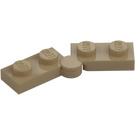 LEGO Dunkel Beige Scharnier Platte 1 x 4 (1927 / 19954)