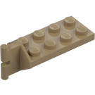 LEGO Dark Tan Hinge Plate 2 x 4 with Articulated Joint - Male (3639)