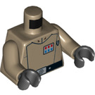 LEGO Tan foncé Imperial Officer Minifig Torse (973 / 76382)