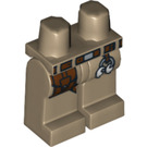 LEGO Donker Zandbruin Major Quinton Steele Poten (3815 / 10437)