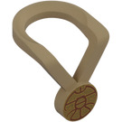 LEGO Dunkles Beige Medal mit Gold Medallion mit Dark Braun Lines (104924)