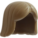 LEGO Dark Tan Mid-Length Hair with Center Parting (4530 / 96859)