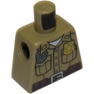 LEGO Tan foncé Minifig Torse sans bras avec Décoration (973)
