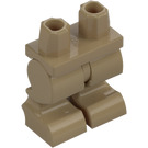 LEGO Dunkel Beige Minifigur Gebogen Beine (24323)