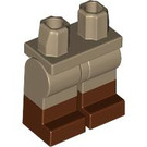 LEGO Dark Tan Minifigure Hips and Legs with Reddish Brown Boots (21019 / 77601)