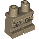 LEGO Dunkel Beige Minifigure Medium Beine mit Vorderseite Cargo Pockets (37364 / 66096)