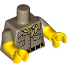 LEGO Tan foncé Paleontologist Minifig Torse (973 / 16360)