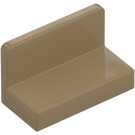 LEGO Beige scuro Pannello 1 x 2 x 1 con angoli arrotondati (4865 / 26169)