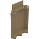 LEGO Dark Tan Panel 3 x 3 x 6 Corner Wall without Bottom Indentations (87421)