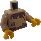 LEGO Dunkel Beige Peasant Torso mit Patch und Gürtel Pouch (76382)
