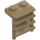 LEGO Dunkel Beige Platte 1 x 2 mit Leiter (4175 / 31593)