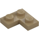 LEGO Dunkel Beige Platte 2 x 2 Ecke (2420)