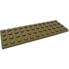 LEGO Donker zandbruin Plaat 4 x 12 (3029)