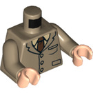 LEGO Dark Tan Professor Remus Lupin Torso (973 / 76382)