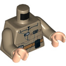 LEGO Tan foncé Rebel Ground Crew Minifig Torse (973 / 76382)