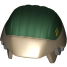 LEGO Dunkel Beige Rebel Trooper Helm mit Dark Green oben und Gelb Insignia (28581)