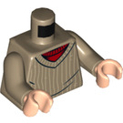 LEGO Donker Zandbruin Ron Weasley Minifig Torso (973 / 76382)
