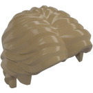 LEGO Dunkles Beige Kurz Wellig Haar mit Scheitel (26139)