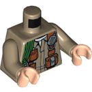 LEGO Mörk Gulbrun Sinjin Prescott Minifigur Kropp (973 / 76382)