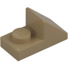 LEGO Dark Tan Slope 1 x 2 (45°) with Plate (15672 / 92946)