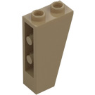 LEGO Dunkles Beige Schrägstein 1 x 2 x 3 (75°) Invers (2449)