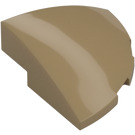 LEGO Dark Tan Slope 1 x 3 x 3 Curved Round Quarter  (76797)