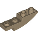 LEGO Dark Tan Slope 1 x 4 Curved Inverted (13547)