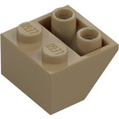 LEGO Dark Tan Slope 2 x 2 (45°) Inverted with Flat Spacer Underneath (3660)