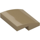 LEGO Dark Tan Slope 2 x 2 Curved (15068)