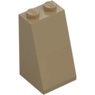 LEGO Mörk Gulbrun Backe 2 x 2 x 3 (75°) (Solida knoppar) (98560)