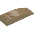 LEGO Dark Tan Slope 2 x 6 Curved (44126)