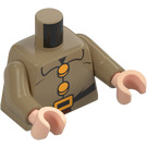 LEGO Tumma beige Sneezy Pienoishahmo Vartalo (973 / 76382)