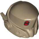 LEGO Dunkel Beige Raum Helm mit Antenne (77449)