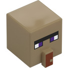 LEGO Dark Tan Square Head with Nose with Witch Face (23766 / 104828)