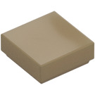 LEGO Dunkles Beige Fliese 1 x 1 mit Nut (3070 / 30039)