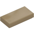 LEGO Tumma beige Laatta 1 x 2 uralla (3069 / 30070)