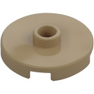 LEGO Dark Tan Tile 2 x 2 Round with Stud (18674)