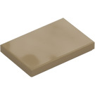 LEGO Dunkel Beige Fliese 2 x 3 (26603)