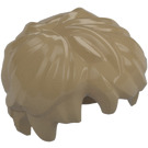 LEGO Dunkles Beige Zerzaust Kurz Messy Haar (36762)