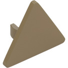 LEGO Dark Tan Triangular Sign with Open 'O' Clip (65676)