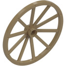 LEGO Dark Tan Wagon Wheel Ø56 x 3.2 with 10 Spokes (33212)