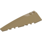 LEGO Dark Tan Wedge 10 x 3 x 1 Double Rounded Left (50955)