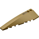LEGO Dark Tan Wedge 10 x 3 x 1 Double Rounded Left with 'AG.16' Sticker (50955)