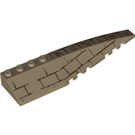 LEGO Dark Tan Wedge 12 x 3 x 1 Double Rounded Right with Bricks (42060 / 94023)
