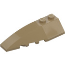 LEGO Dark Tan Wedge 2 x 6 Double Left (5830 / 41748)